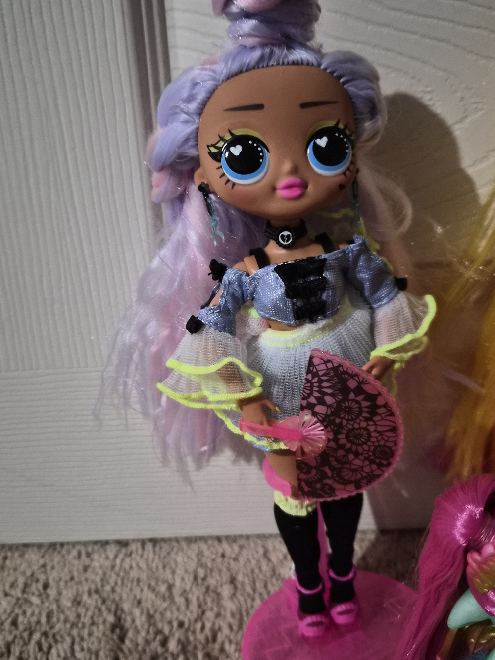 Colorful Rainbow Fashion Doll Trio - Bright Multi-Color Dolls - Picture 2 of 4